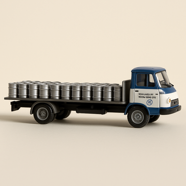 Camion Berliet Stradair 20 camion laitier (Union des Laiteries de Bourgogne) - Collection Hachette - Image haute qualité