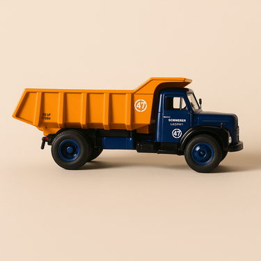 Camion benne Berliet GLM 10 benne carrière Marel - Collection Hachette - Image haute qualité