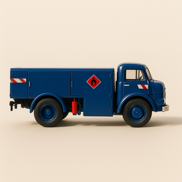 Camion Berliet GAK 5R bleu avitailleur gendarmerie - Collection Hachette - Image haute qualité