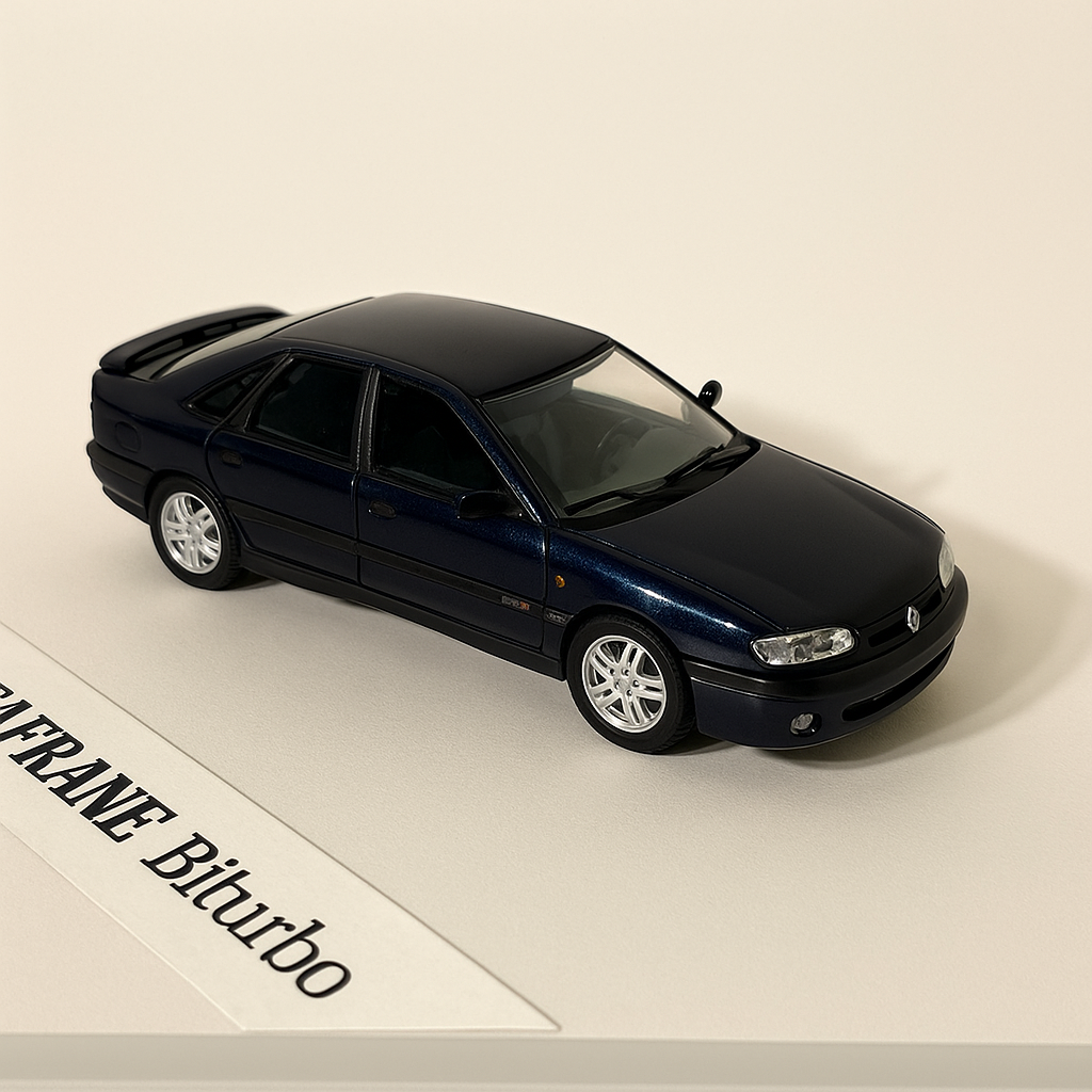 Renault Safrane Biturbo dunkelblau (quadratische Box - Renault Boutique)