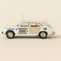 Peugeot 504 blanche assistance équipe Peugeot du tour de France de 1975 - Image haute qualité