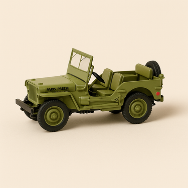 Jeep Willys Paris-Presse du tour de France de 1951 - Image haute qualité