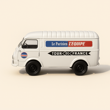 Renault R 2060 blanc organisation du tour de France de 1950 - Image haute qualité