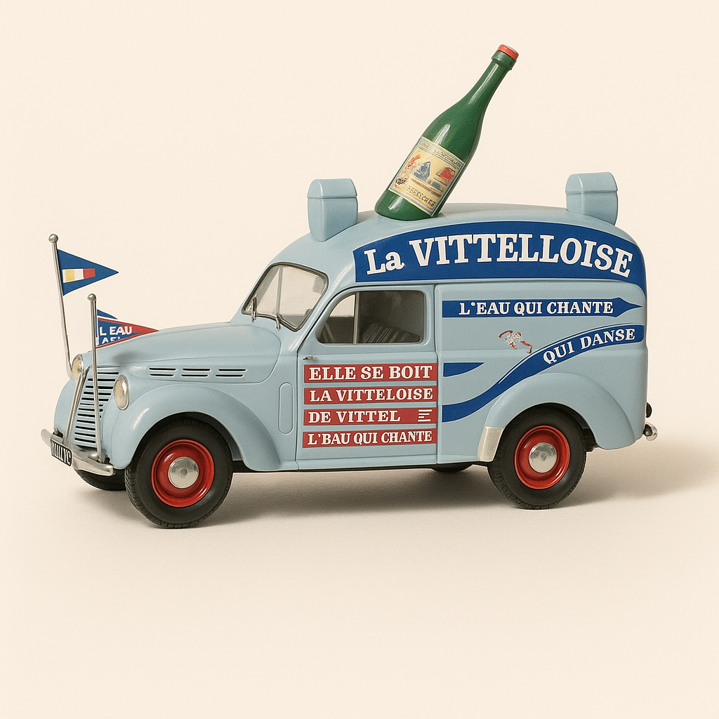Renault Juvaquatre Blue La Vitelloise - Advertising Vehicle of the 1950 Tour de France