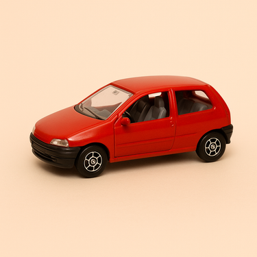 Fiat Punto rouge - BURAGO - Image haute qualité