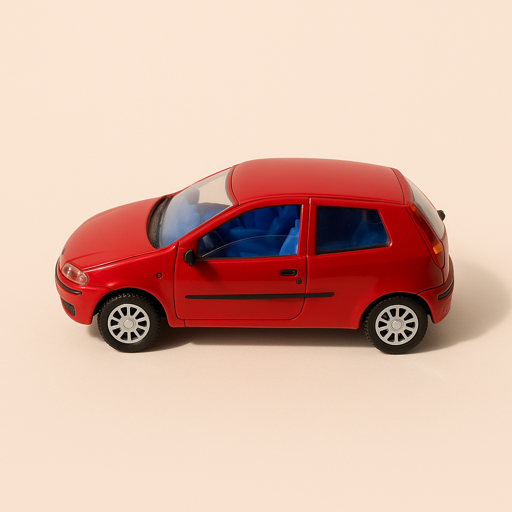 Fiat Punto rouge foncée - Majorette