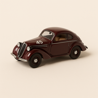 Fiat 508 Balilla Berlinetta bordeaux numéro 45 de 1936 - 1000 Miglia - Image haute qualité