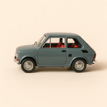 Fiat 126 grise de 1972 - collection Starline models - Image haute qualité