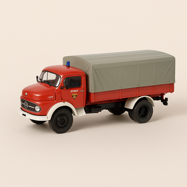 Camion de pompiers bâché Mercedes-Benz L 322 - SCHUCO - Image haute qualité