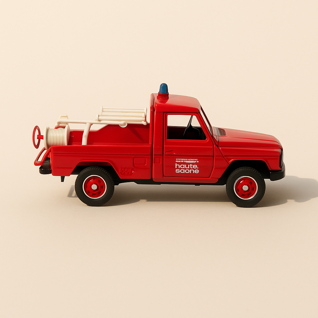 Peugeot P4 rouge pompiers (Solido référence 4835)