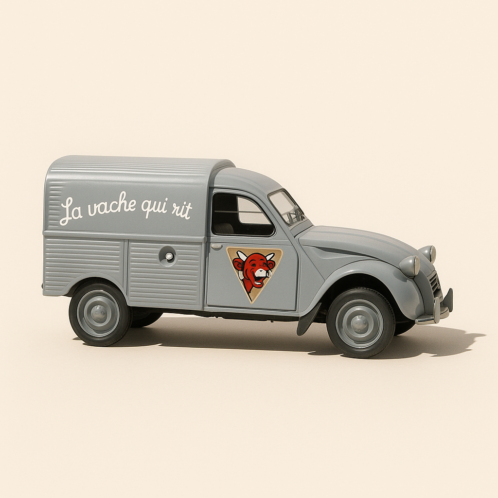 Citroën 2 CV gri La Vache qui rit