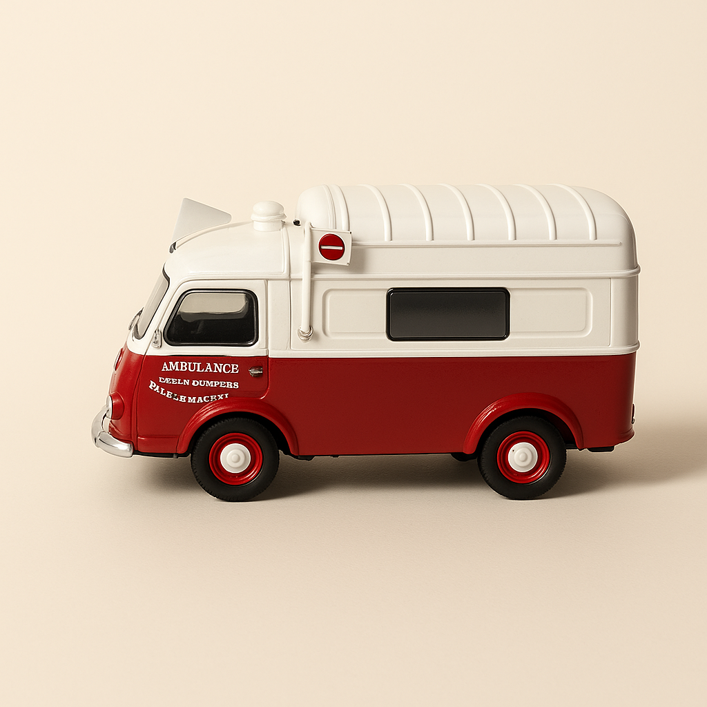 Renault 1000 Kg blanc et rouge AMBULANCE des marins-pompiers de Marseille - CORGI référence EX70523