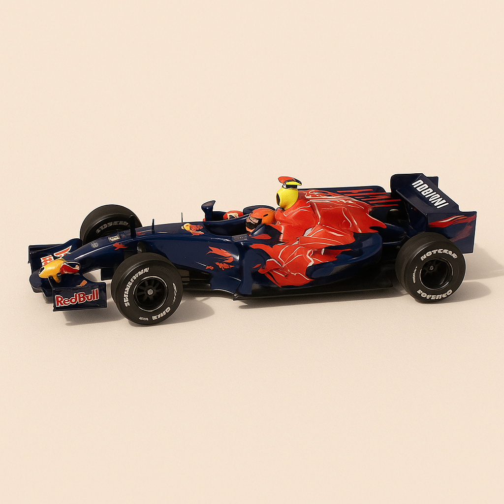 Toro Rosso STR3 bleue et rouge numéro 15 - Formule 1 - grand prix d'Italie de 2008 - Image haute qualité