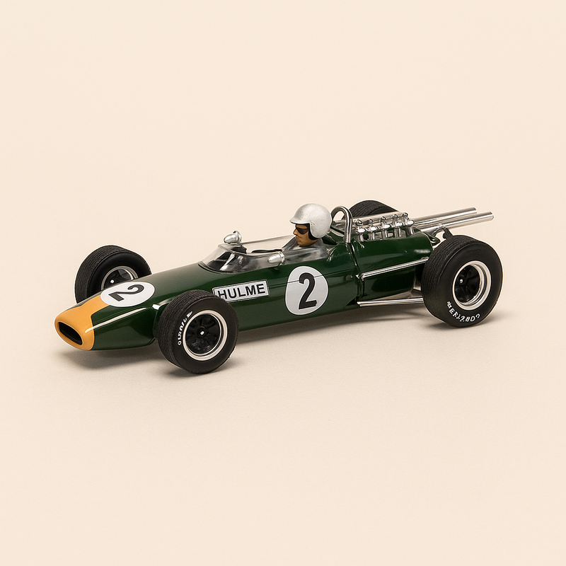Brabham BT24 verde e oro numero 2 del 1967 - Formula 1