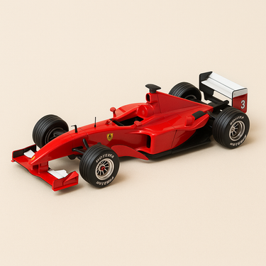 Ferrari F2001 rouge numéro 1 - Formule 1 - grand prix d'Italie de 2001 - Image haute qualité