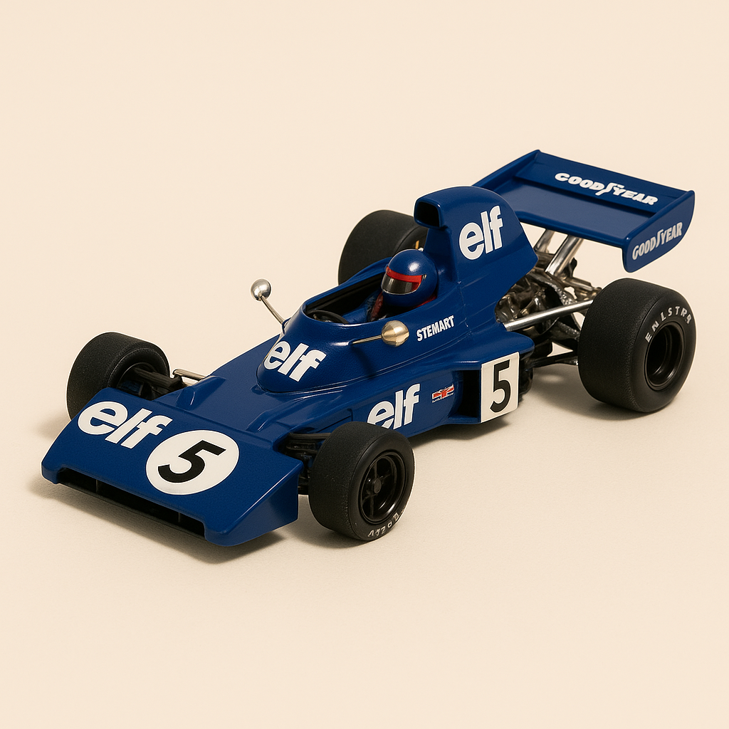 Tyrrell 006 azul número 5 de 1973
