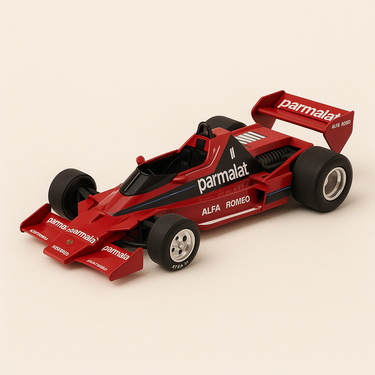 Brabham BT46B rouge et noire numéro 1 - formule 1 - grand prix de Suède de 1978 - Image haute qualité