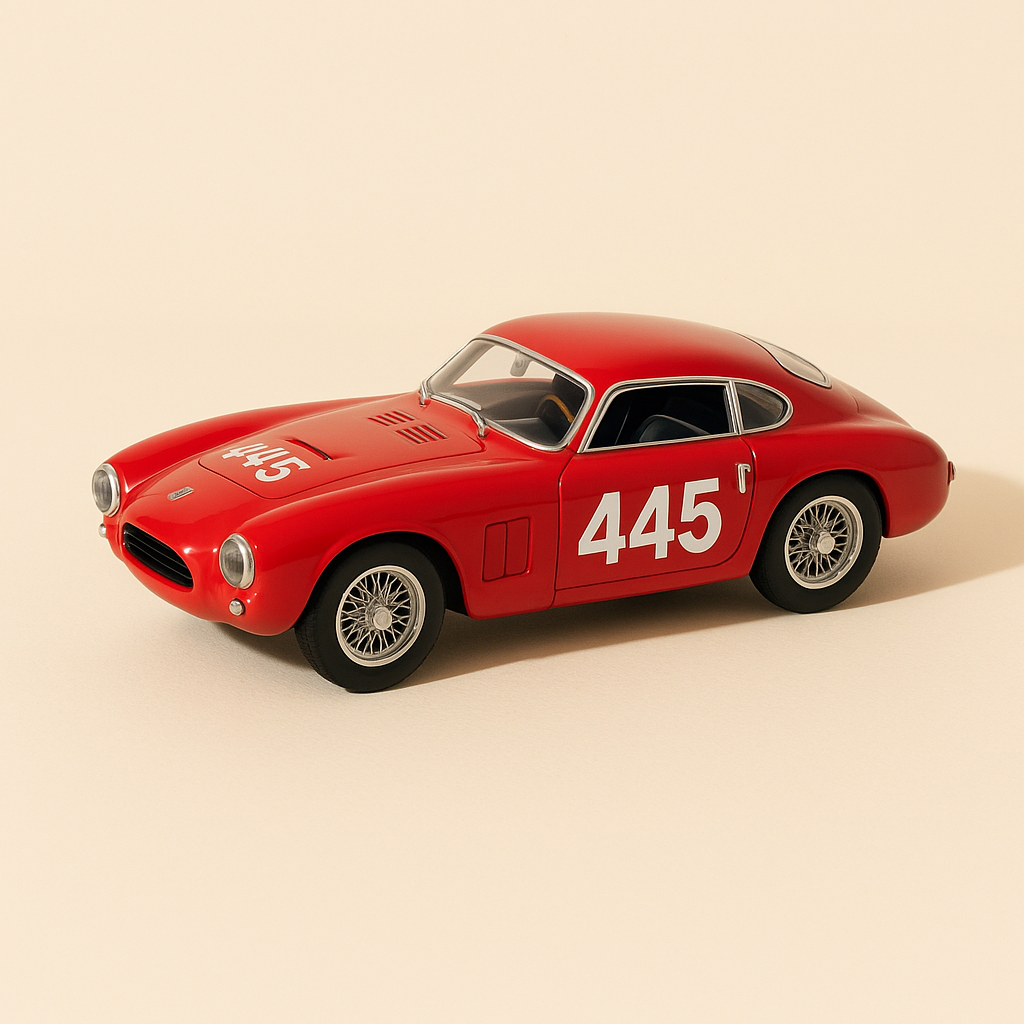 Siata 208 CS rouge numéro 445 - Mille Miglia de 1953 (collection Starline Models)