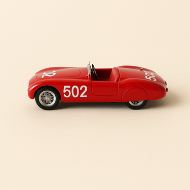 Cisitalia 202 Spider rouge numéro 502 - Mille Miglia de 1947 (collection Starline Models) - Image haute qualité