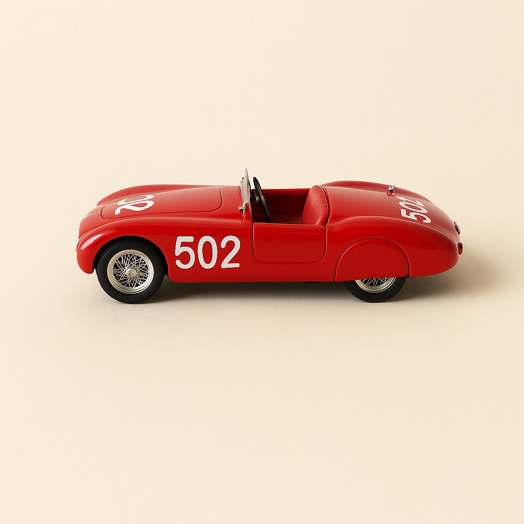 Cisitalia 202 Spider czerwony numer 502 - Mille Miglia z 1947 roku (kolekcja Starline Models)