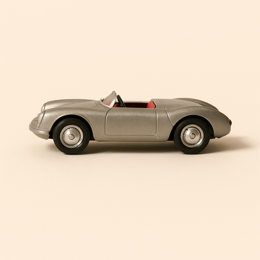 Porsche type RS Spider grise numéro 2 - SOLIDO (fabrication française) - Image haute qualité