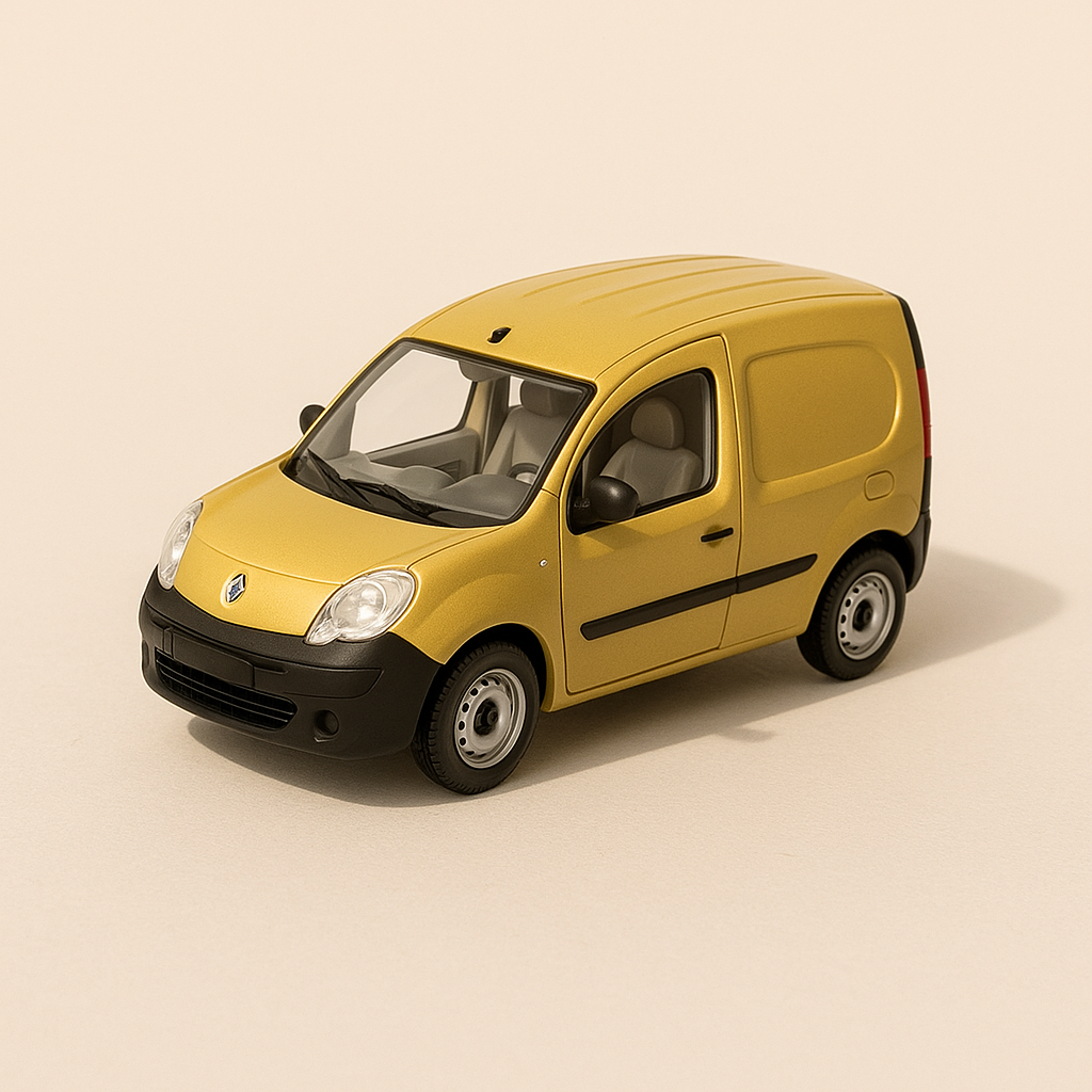 Renault Kangoo compact jaune (coffret boite rectangle)
