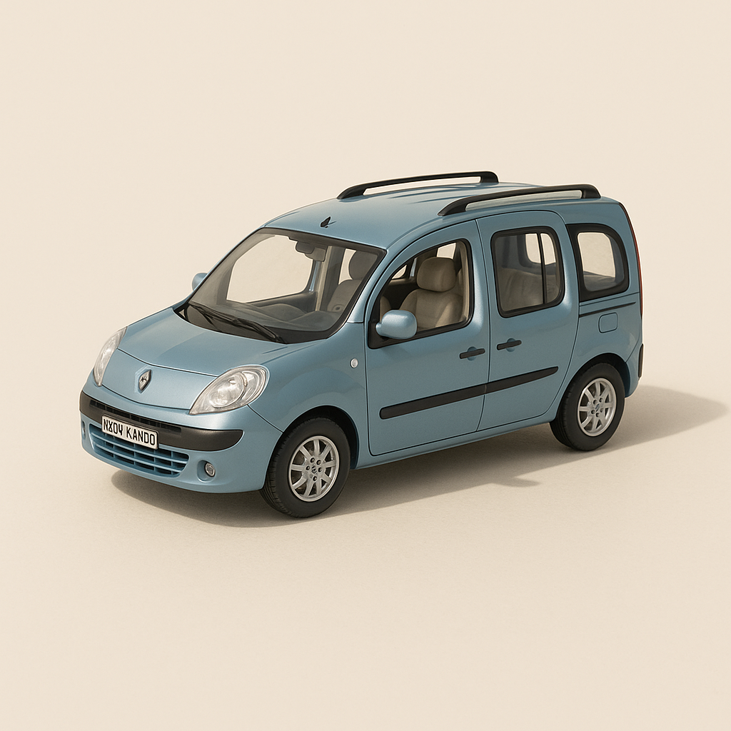 Renault Kangoo bleu (coffret boite rectangle)