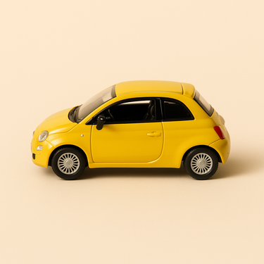 Fiat Nuova 500 jaune - Image haute qualité