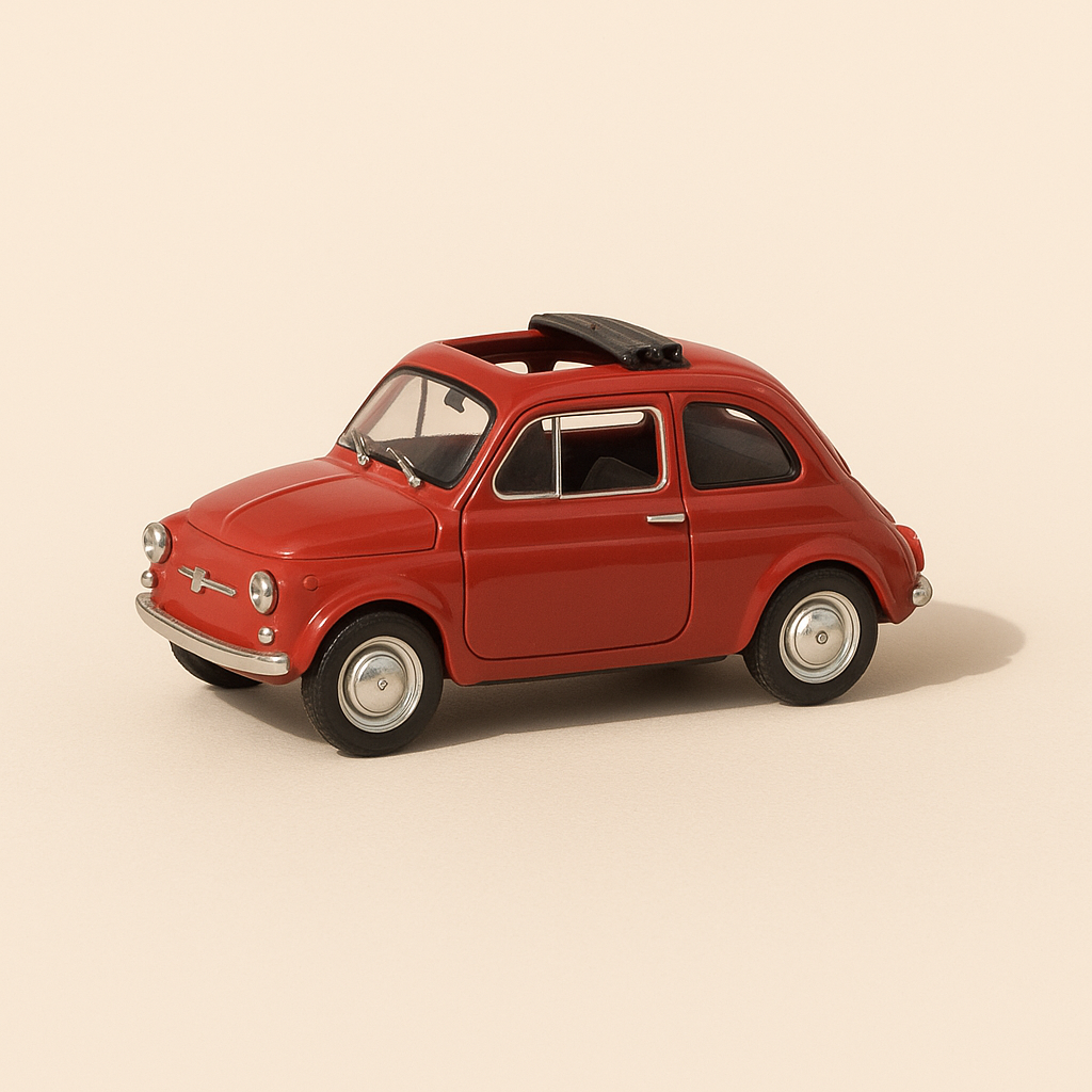 Fiat 500 rouge de 1957 - Solido référence 4560