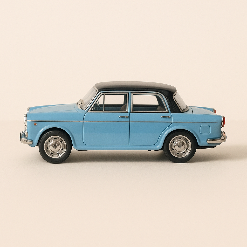 Fiat 110 sky blue with black roof