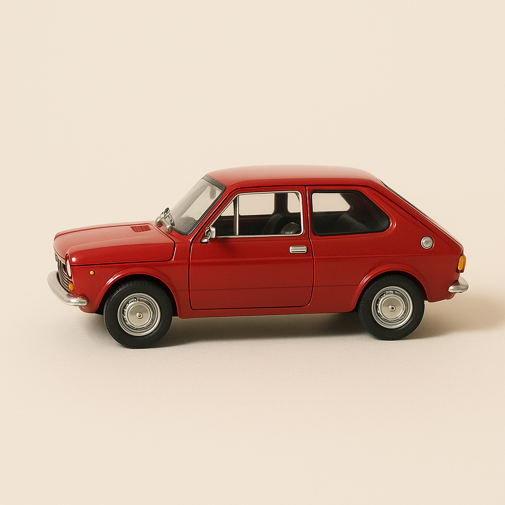Fiat 127 rojo de 1972