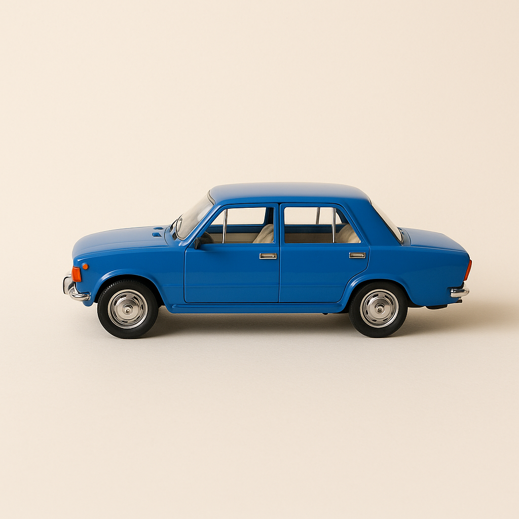 Fiat 128 bleue de 1969 - Collection RIO