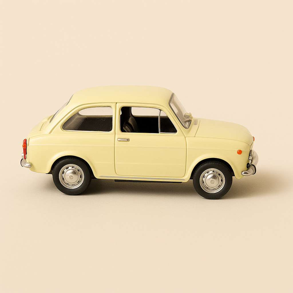 Fiat 850 jaune pâle de 1969 - Solido référence 1856