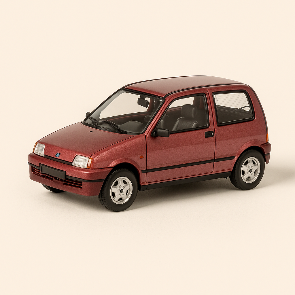 Fiat Cinquecento bordeaux de 1996 - Vitesse référence V095B
