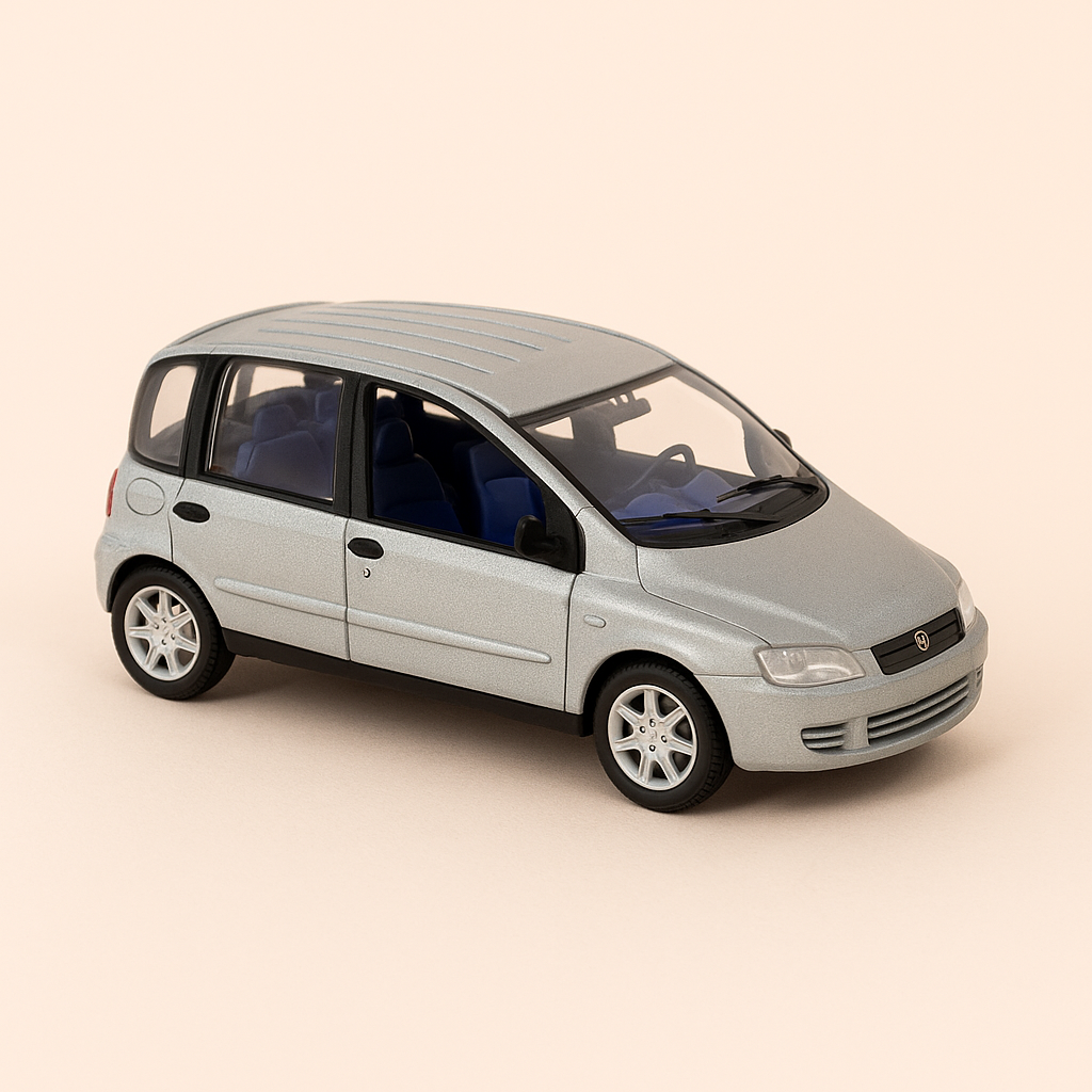 Fiat Multipla bleu grisé de 2004 - Solido référence 15106