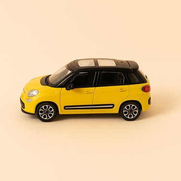 Fial 500L jaune - Burago - Image haute qualité
