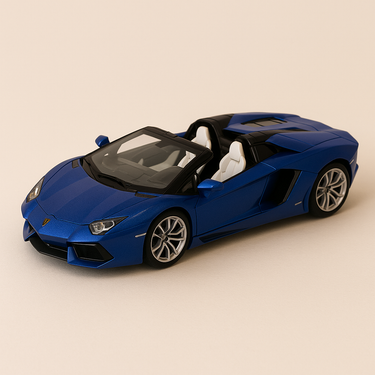 Lamborghini Aventador LP 700-4 Roadster bleue de 2012 - Image haute qualité