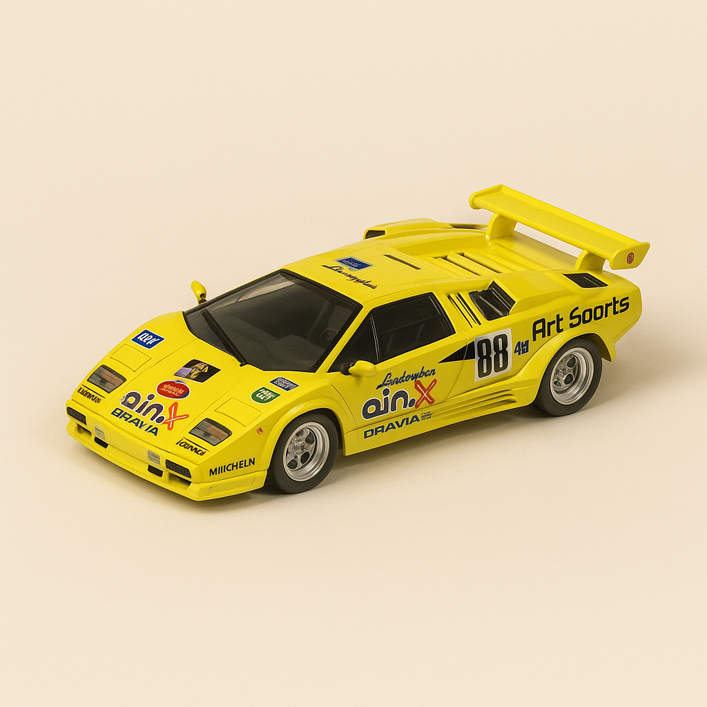 Lamborghini Countach 25th Anniversary Competizione Yellow Number 88 from 1994