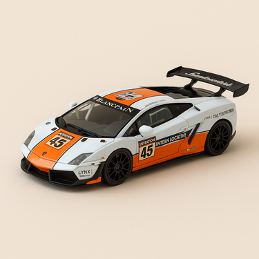 Lamborghini Callardo LP 600 bleue, orange et noire de 2011 - Image haute qualité