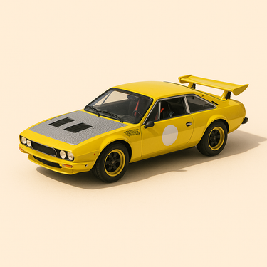 Lamborghini Jarama Rally jaune de 1973 - Image haute qualité
