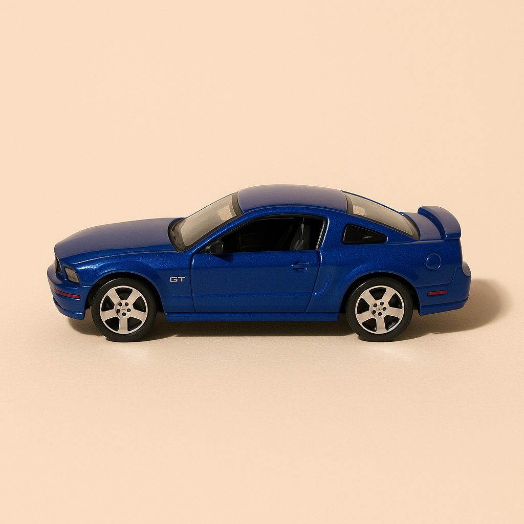 Ford Mustang GT blo aus dem Joer 2006 - Burago
