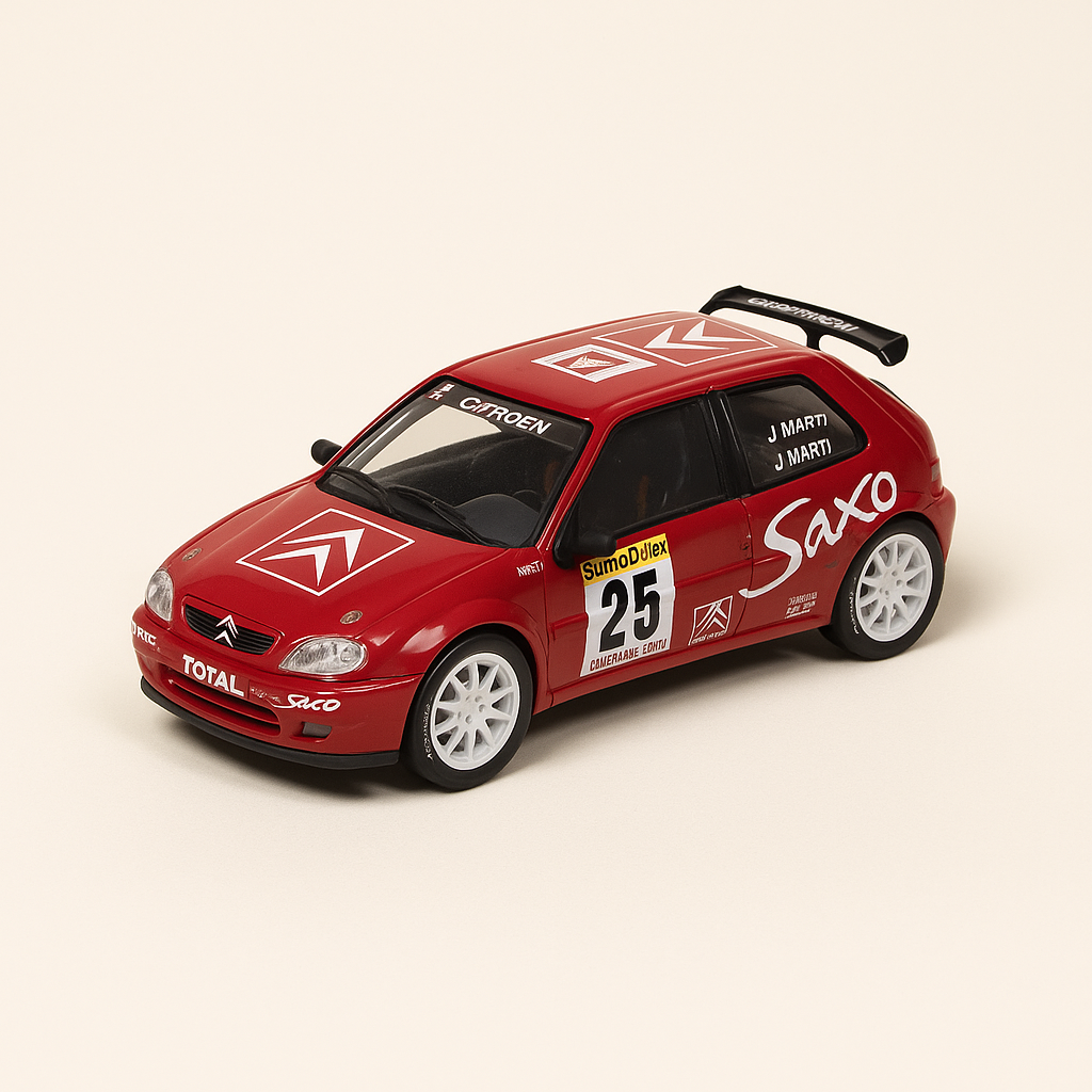 Citroën Saxo kit Car rout Nummer 25 - Rallye de Monté-Carlo 1999