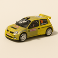 Renault Clio S 1600 jaune et grise numéro 39 - Rallye de Monté-Carlo de 2004 - Image haute qualité
