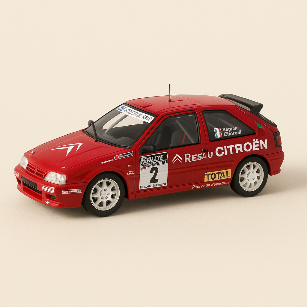 Citroën ZX 16V rood nummer 2 - Rallye van Rouergue 1994