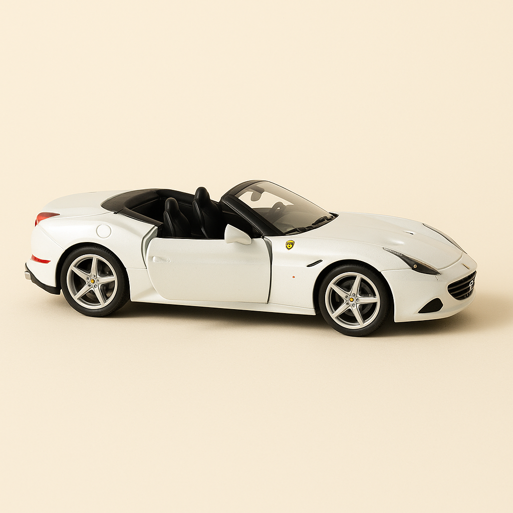 Ferrari California T blanche de 2014 - BURAGO (échelle: 1/24ème) - Image haute qualité