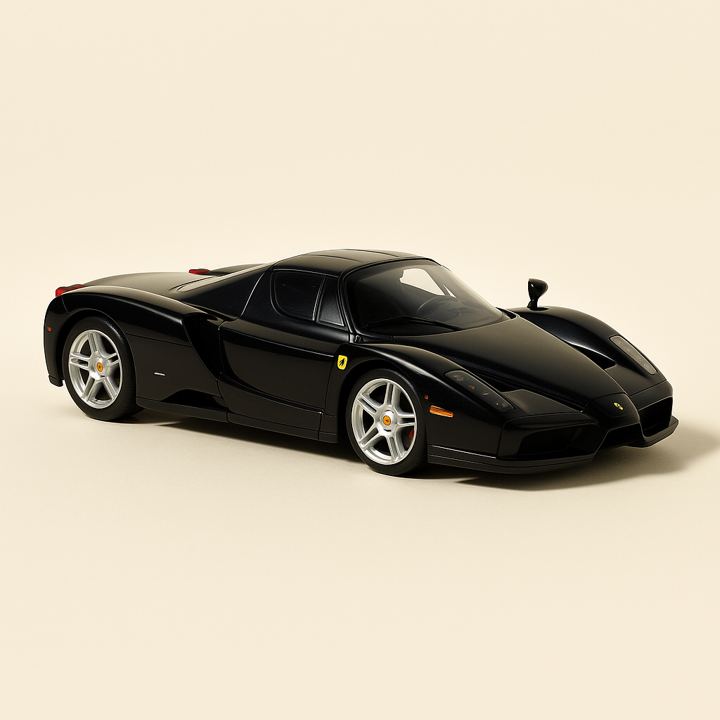 Ferrari Enzo Ferrari schwaarz vun 2002 - Burago (Skala: 1/24)