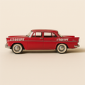 Simca Chambord rouge "L'Equipe" du tour de France de 1959 - Image haute qualité