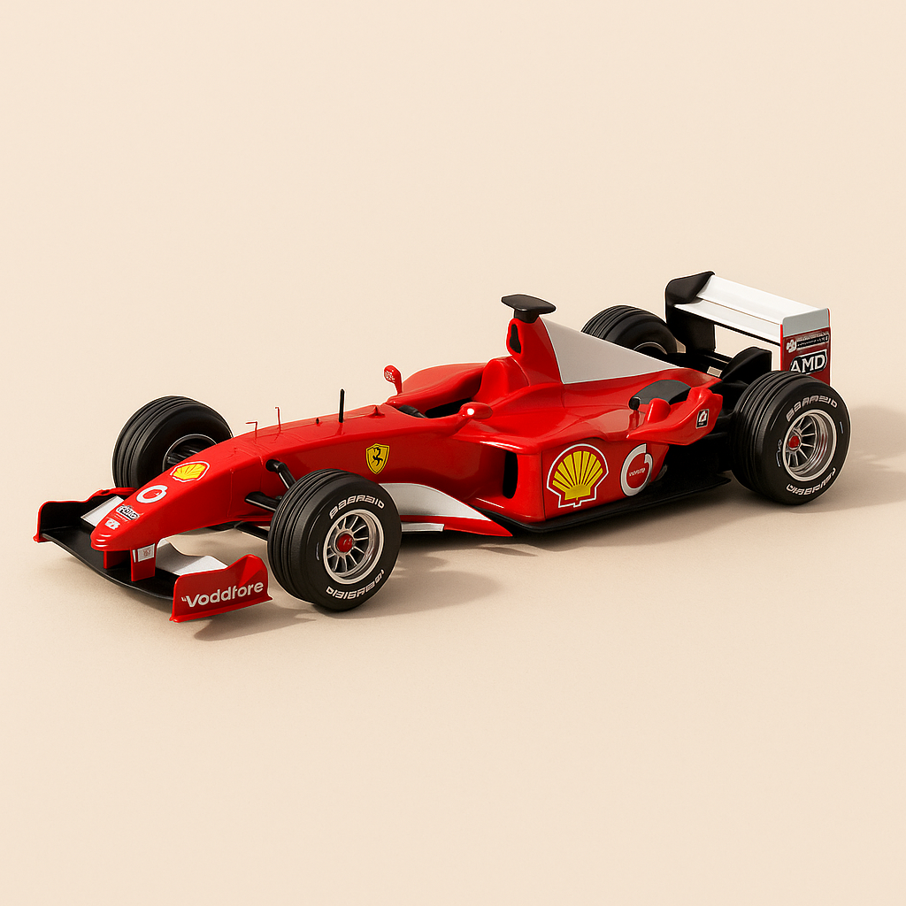 Ferrari F2002 rout Nummer 1 vum 2002 - Formel 1 (Altaya)