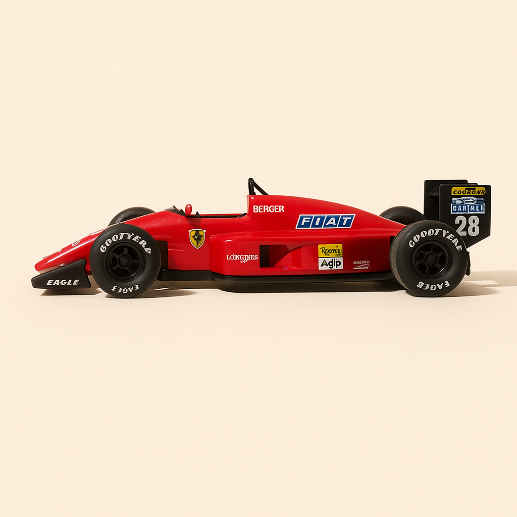 Ferrari f1-88c rougr numéro 28 de 1988 - Formule 1 (Altaya) - Image haute qualité