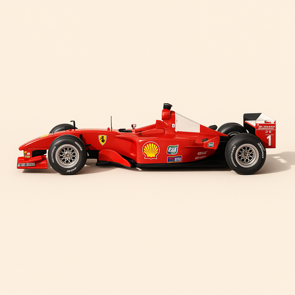 Ferrari F2001 rout Nummer 1 vun 2001 - Formel 1 (Altaya) - Michael Schumacher